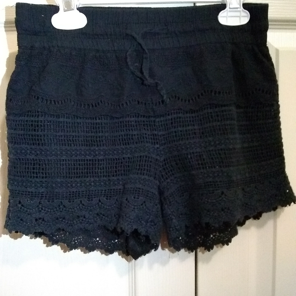Imperial star girl's crochet lace shorts